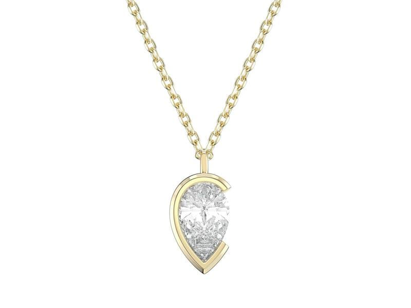 Sarah Layton Pear Cut Diamond Pendant, 0.27ct Laboratory Grown Diamonds - 9ct Yellow Gold - A21.00029.9YLCA