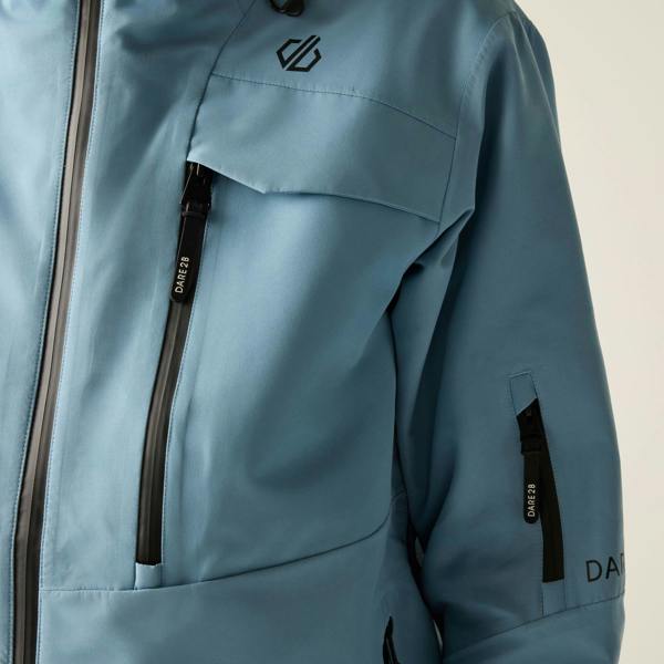 Dare 2B Mens Altitude Guard 3 Layer Membrane Ski Jacket - Dusky Blue - 