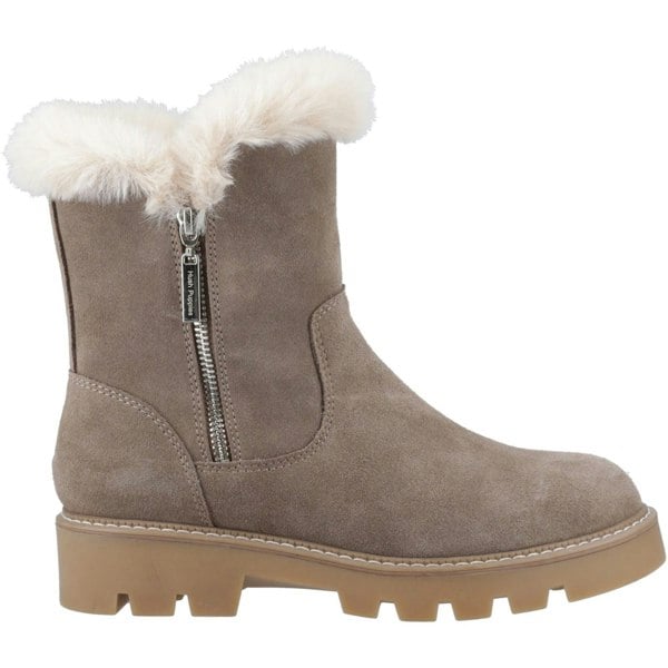 Hush Puppies Ambre Suede Women's Taupe Winter Mid Calf Boots