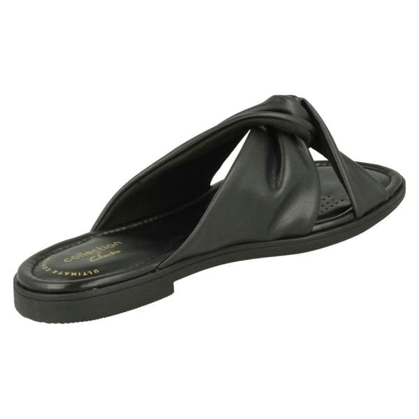 Clarks Ladies Clarks Knot Detailed Mule Sandals Reyna Twist