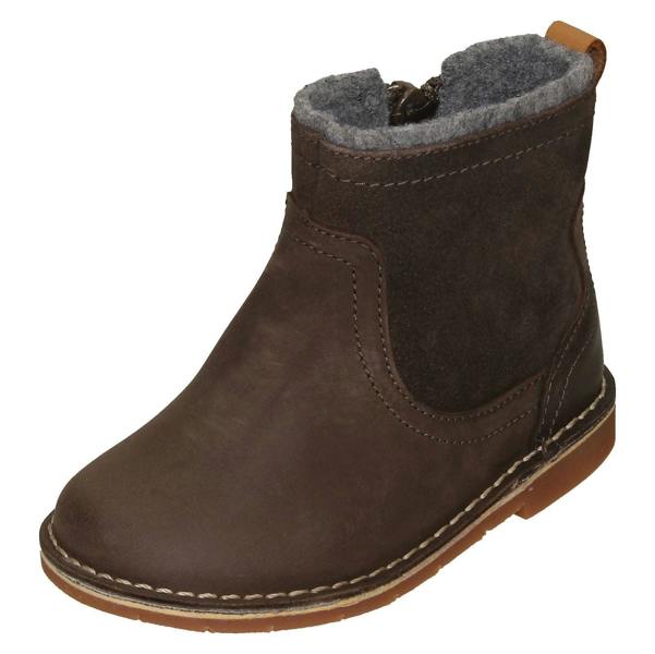Clarks Girls Clarks Zip Up Ankle Boots Comet Frost