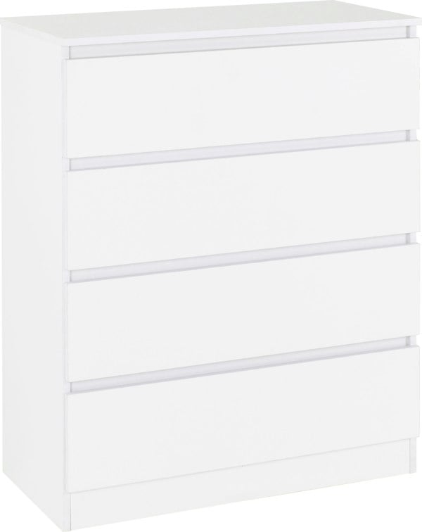 Seconique Malvern 4 Piece Bedroom Set With 2 Door Double Wardrobe