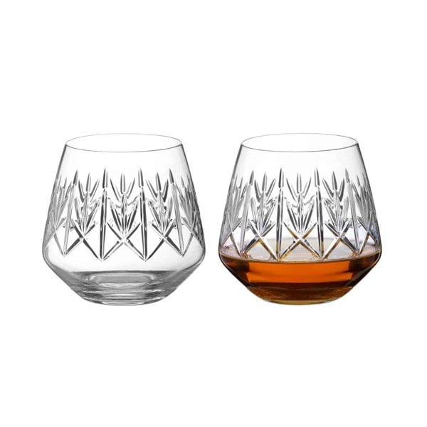 Diamante Noveau Stemless Wine Glasses - Set of 2