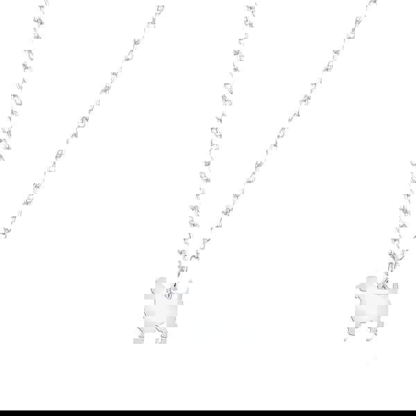 Norfolk Terrier Silhouette Silver Necklace - Personalised - MYLEE London