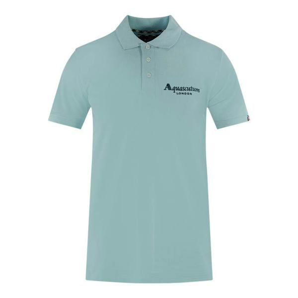 Aquascutum Mens London 1851 Polo Shirt - Light Blue