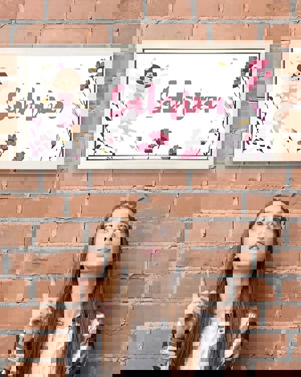 Personalised Fairy Wall Art Print for Girls - Framed & Whimsical