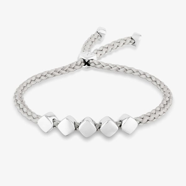 Rosa Lea Grey Cord Cube Toggle Bracelet AM-2THB034007