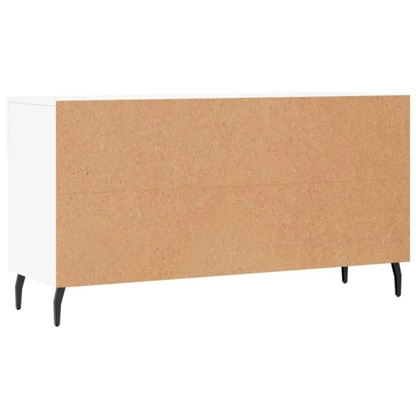 Berkfield Shoe Bench White 102x35x55 cm Engineered Wood
