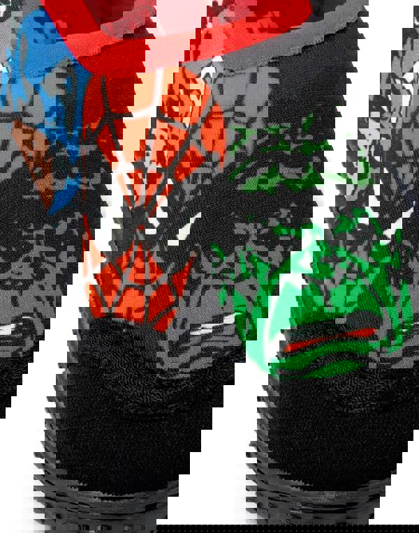 Disney Boys Black Marvel Heros Aqua Shoes