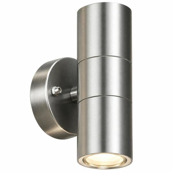 ATEK GU10 Up Down Outdoor Wall Light IP44 Stainless Steel Exterior Sconce