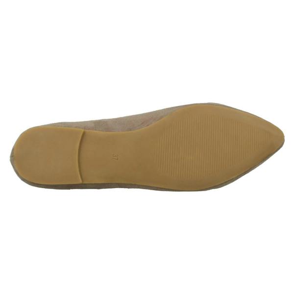 Spot On Ladies Spot On Flat Pointed Toe Ballerinas