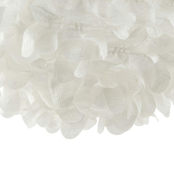 Chic Designer 30cm Pendant Light Shade with White Fabric Folded Petals Image 4