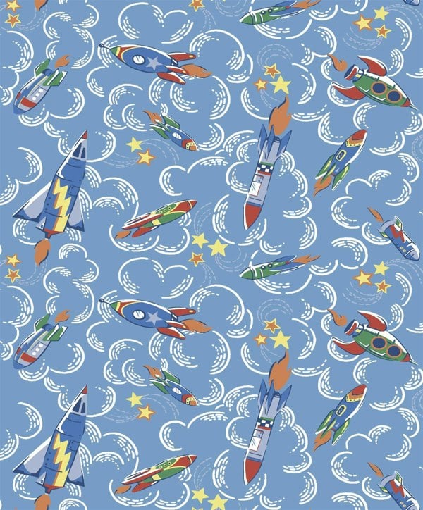 Cath Kidston Rockets Wallpaper Rolls