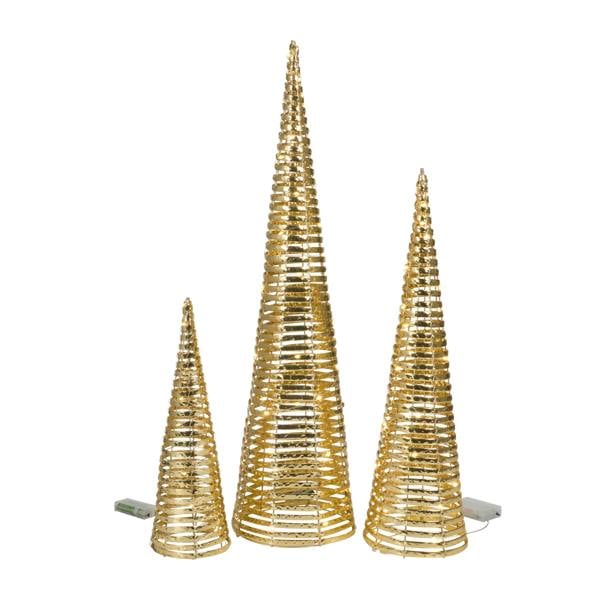 Gold Braid TreeBelisk Set of 3