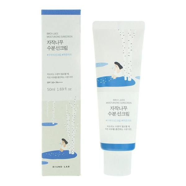 Round Lab Birch Juice Moisturising Sunscreen 50ml Sun Cream SPF50+