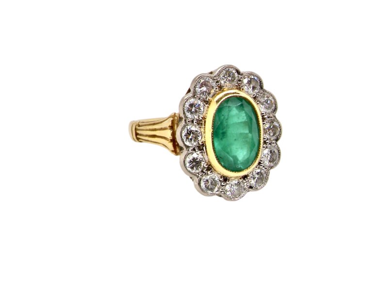 Emerald and Diamond Ring