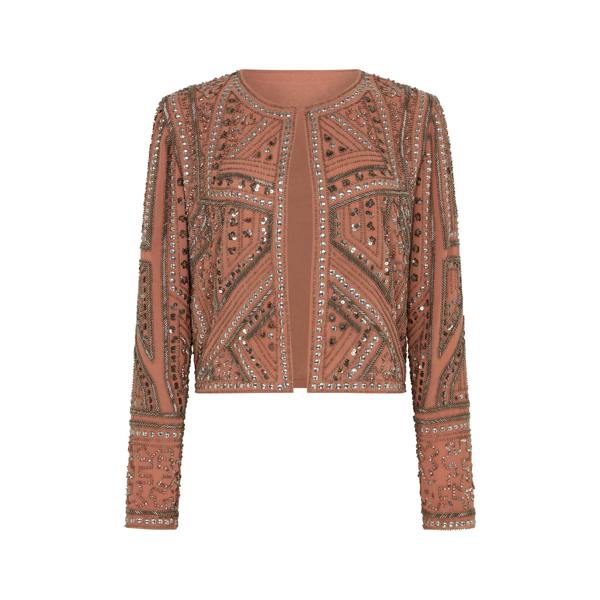 Rose & Nancy Briar Mink Pink Sequin Trophy Jacket