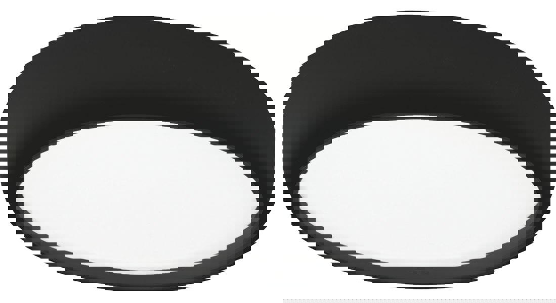 Milagro Gea Black LED Ceiling Lamp A Stylish Contemporary 39CM 36W Light With Remote Control And Low Energy Light Source