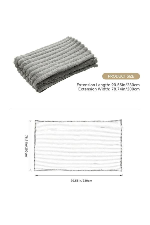 Living and Home Reversible Skin-Friendly Throw Blanket