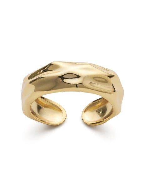 Chunky 18K Gold Stacking Band Ring - Rings - Elk & Bloom