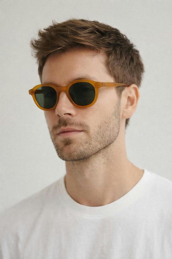 SVNX Bold Preppy Sunglasses In Brown