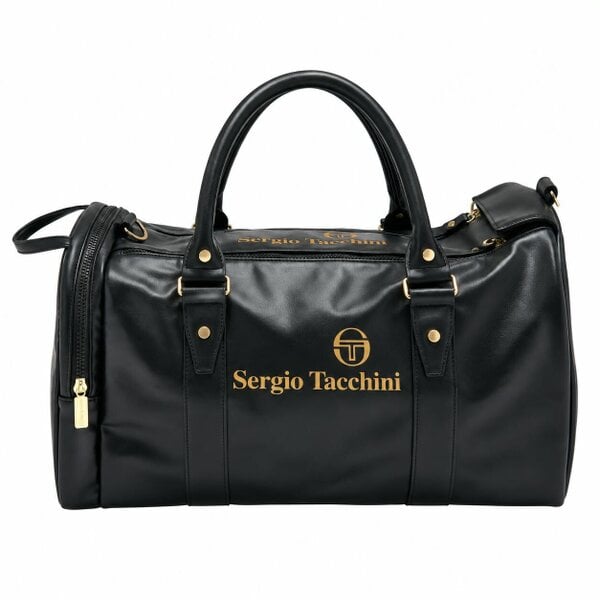 Sergio Tacchini Jorno Holdall Gym Bag Black/Gold