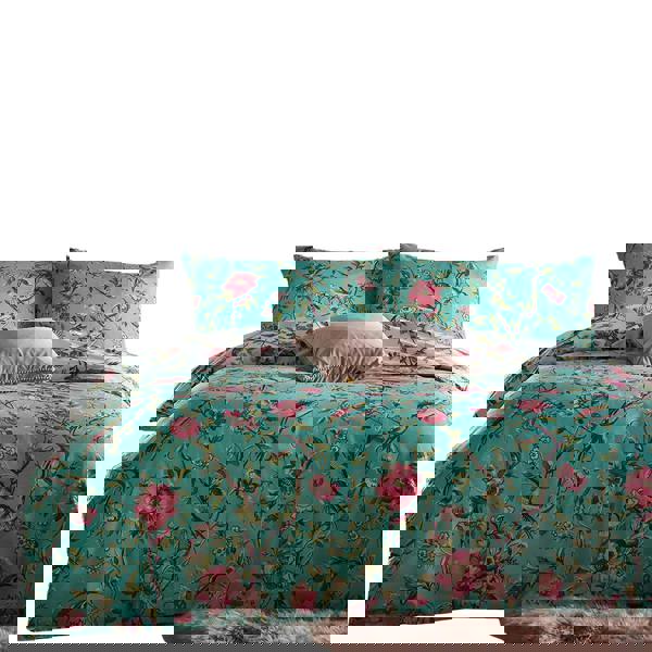 Furn Chinoiserie Vintage Duvet Cover Set - Bright Jade