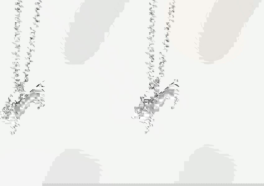 French Bulldog Silver Necklace - Personalised - MYLEE London