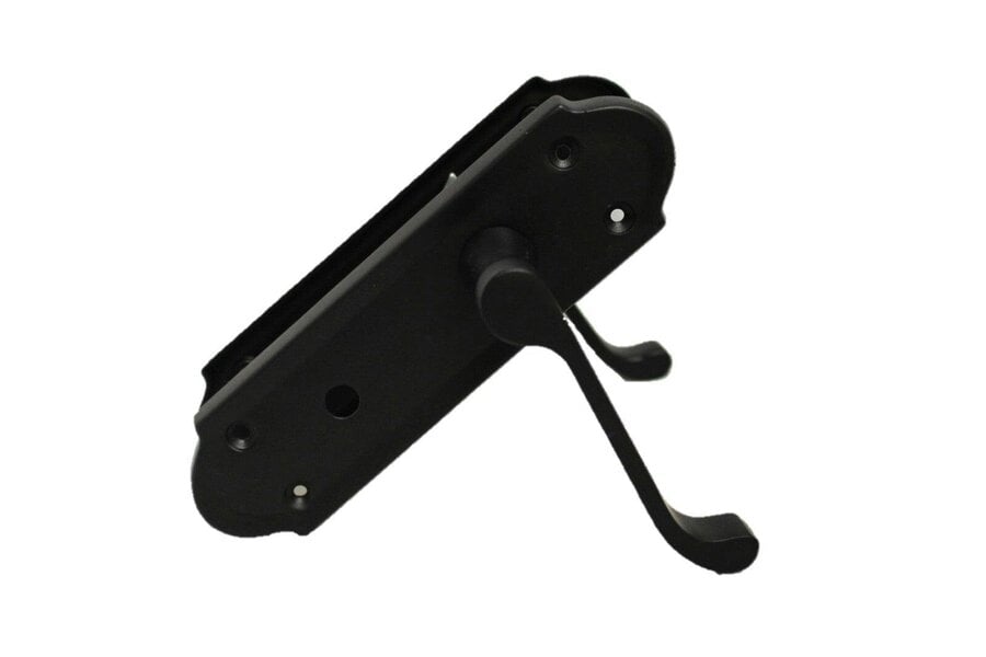 EDH Door Hardware Matt Black Door Handles - Askworth Internal Door Handles Set for Internal Doors