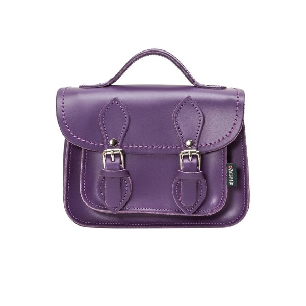 Zatchels Handmade Leather Micro Satchel - Purple