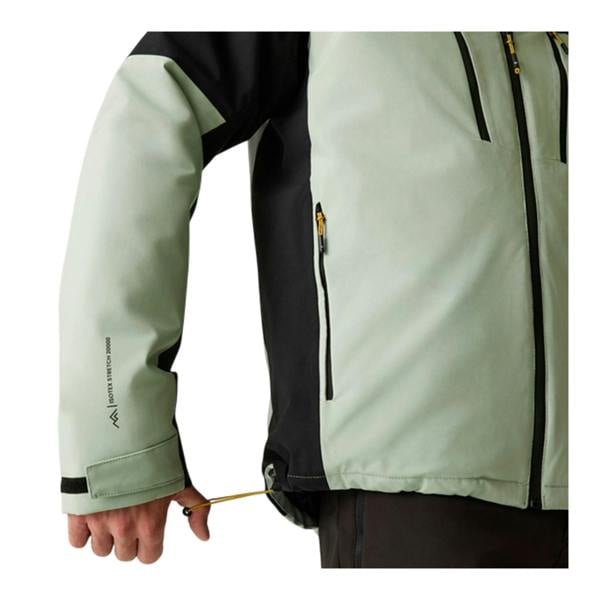 Regatta Mens Highton Two Tone Waterproof Stretch Insulated Jacket - Glacier Green/Black - 