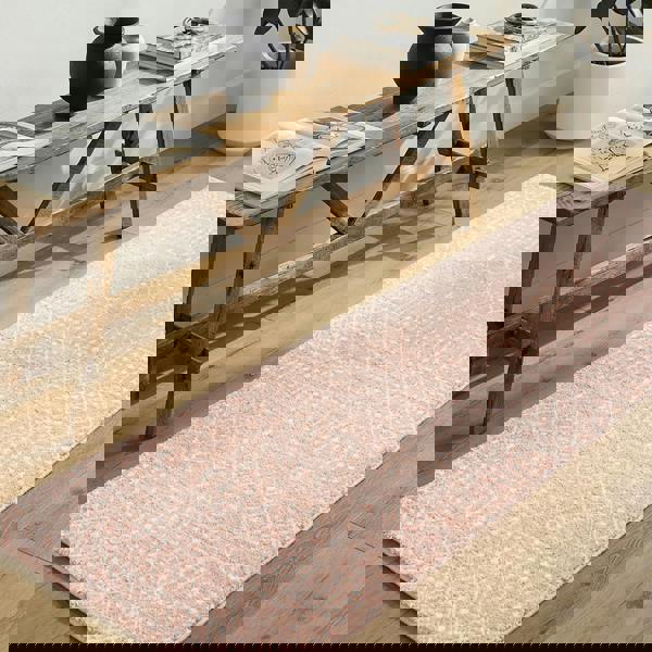 Livabliss Aliyah Shag-Global Pink Ivory Plush Soft Pile Rug