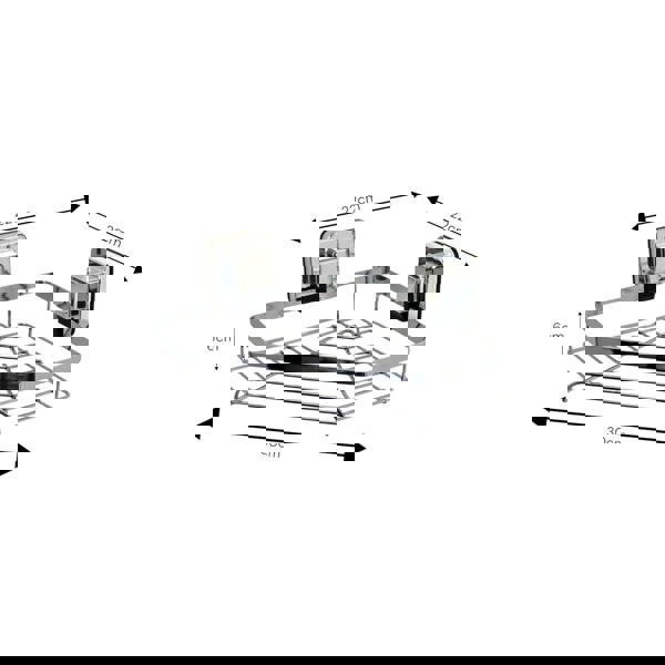 Showerdrape Pushloc Stainless Steel Suction Wall Mounted Corner Basket