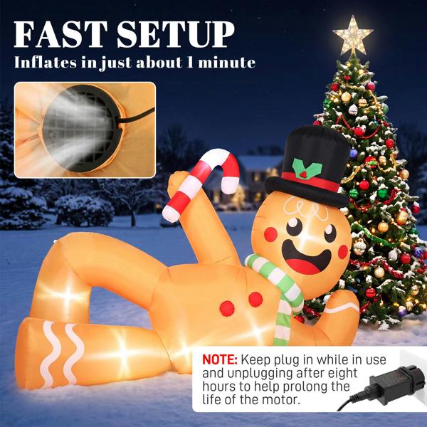 Inflatable Gingerbread Man