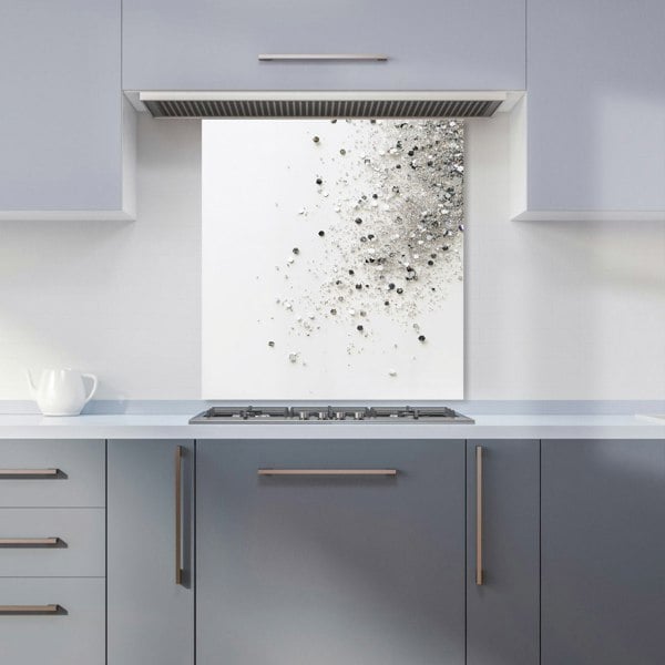 Warren Reed - Designer Glittering Tranquility: Pure White Kitchen Splashback