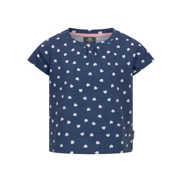 Trespass Girls Hira Hearts T-Shirt - Blue Tone