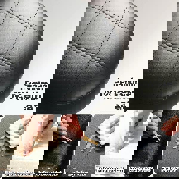 Levede Swivel Drafting Chair Low Back Round Rolling Stool Height Adjustable