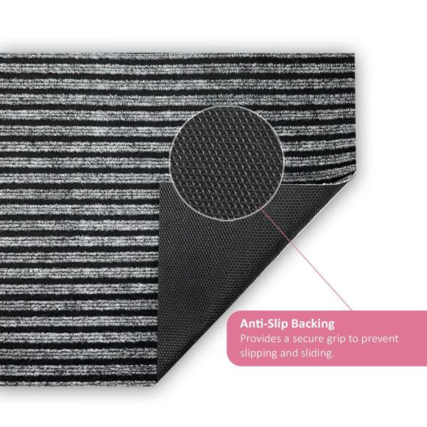 Nicoman Striped Needlefelt Kitchen Runner 60cm x 200cm