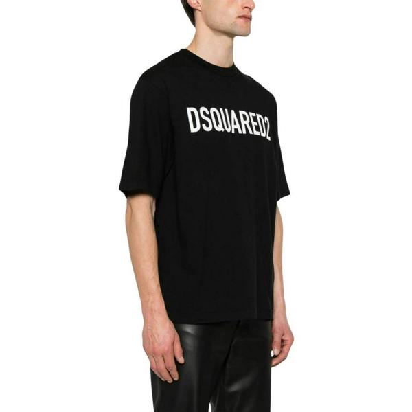 DSquared2 Mens Logo T-Shirt - Black - 