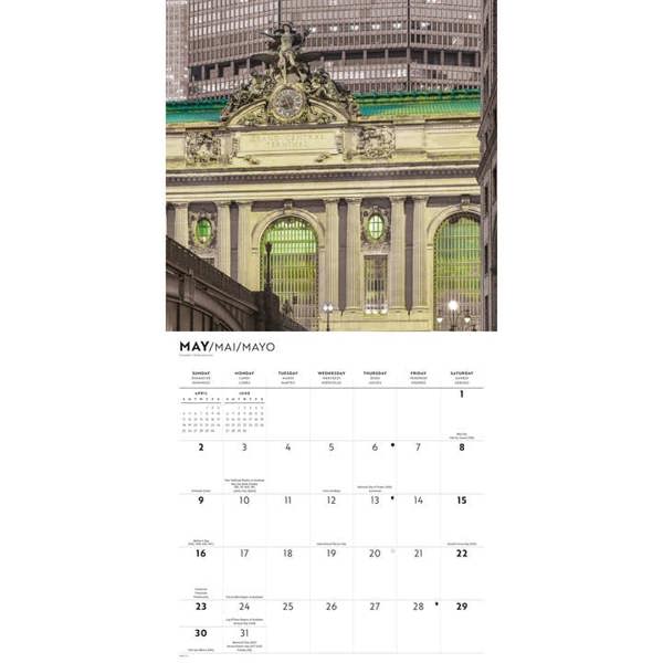 New York Lux Calendar 2027, Wall Calendars, Month To View, Travel, Gift