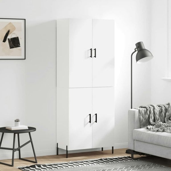 Berkfield Highboard White 69.5x34x180 cm Engineered Wood