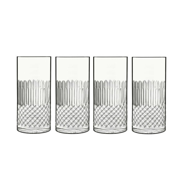 Luigi Bormioli: Diamante Hi Ball Glasses 480ML - 4 Pack
