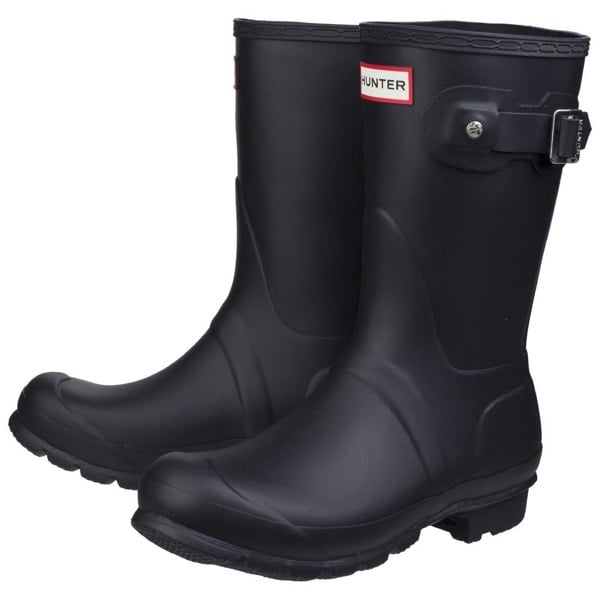 Hunter Original Short Wellington Boots Womens - Black