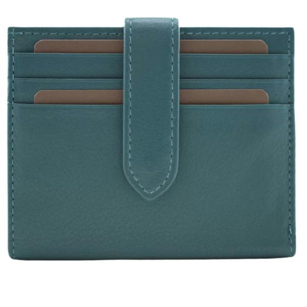 Mala Leather Origin Plain Leather Tabbed Card & Note Holder