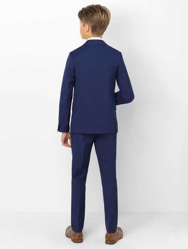 Roco Boys navy & check suit - Monaco