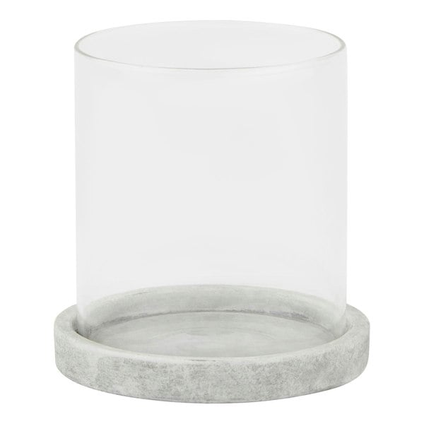 Hill Interiors Athena Hurricane Lantern - White