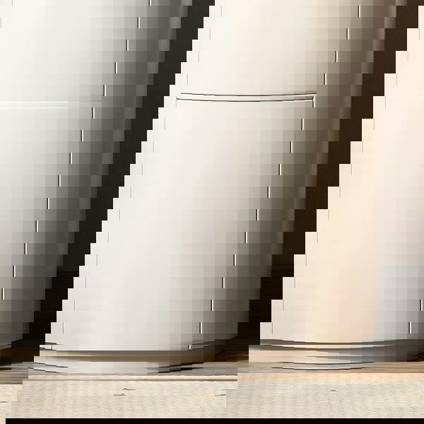 Farooq Round Bedside Table, White-Weilai Concept