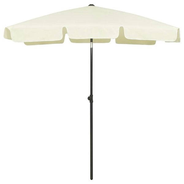 Berkfield Beach Umbrella Sand Yellow 180x120 cm