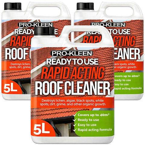 ProKleen Pro-Kleen Rapid Acting Roof Cleaner - Removes Dirt, Grime, Lichen, Black Spots and More - Easy and Ready to Use Formula (15L)