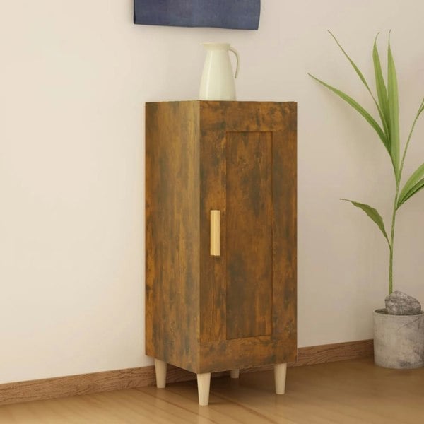 Berkfield Sideboard Smoked Oak 34.5x34x90 cm Engineered Wood